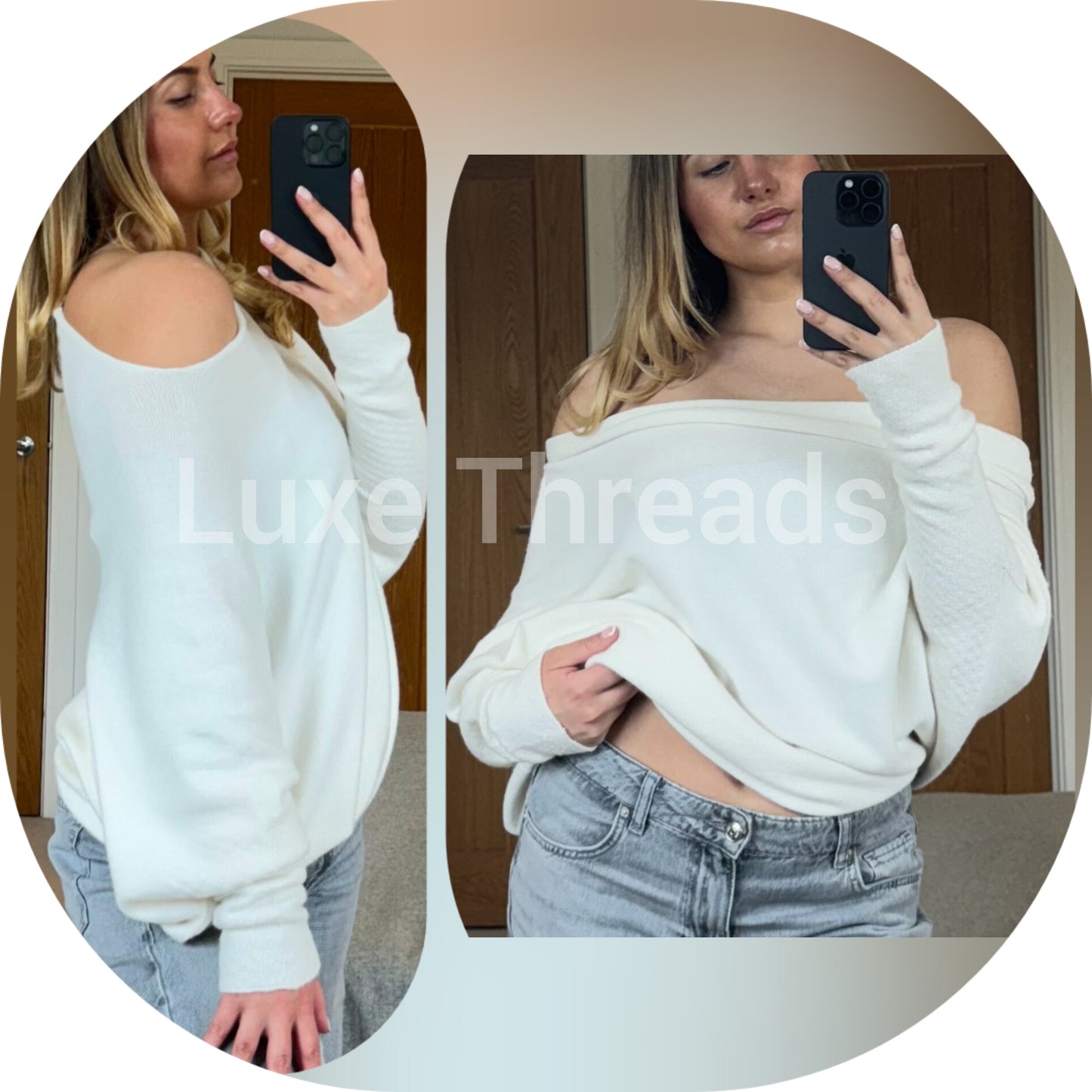 HARMONY Long sleeved asymmetric jumper