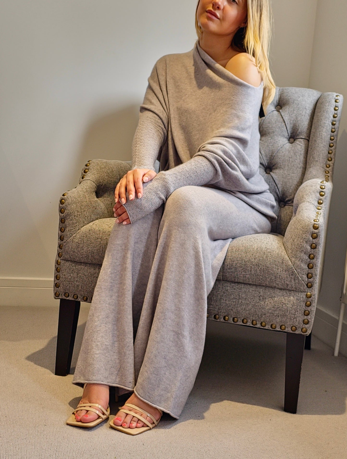 HARMONY Long sleeved asymmetric jumper