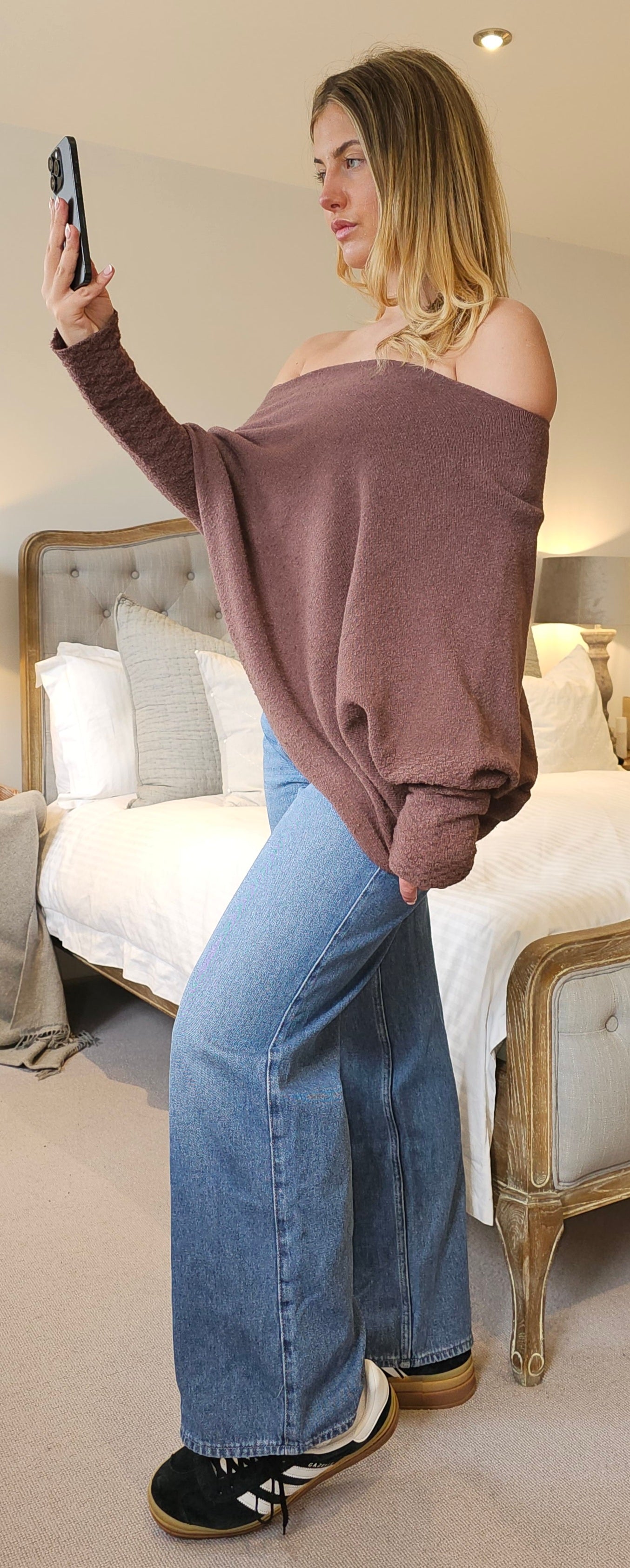 HARMONY Long sleeved asymmetric jumper