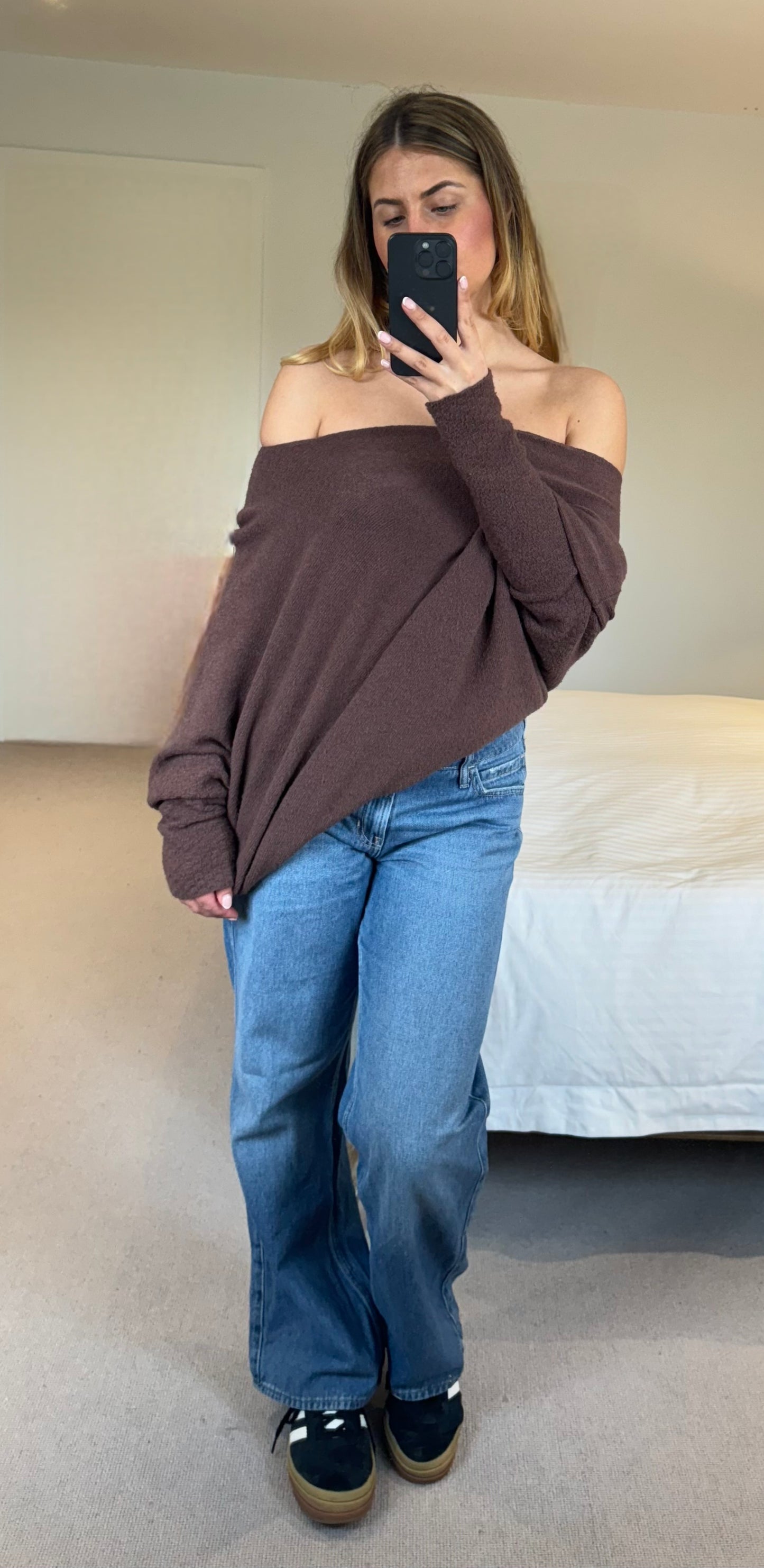 HARMONY Long sleeved asymmetric jumper