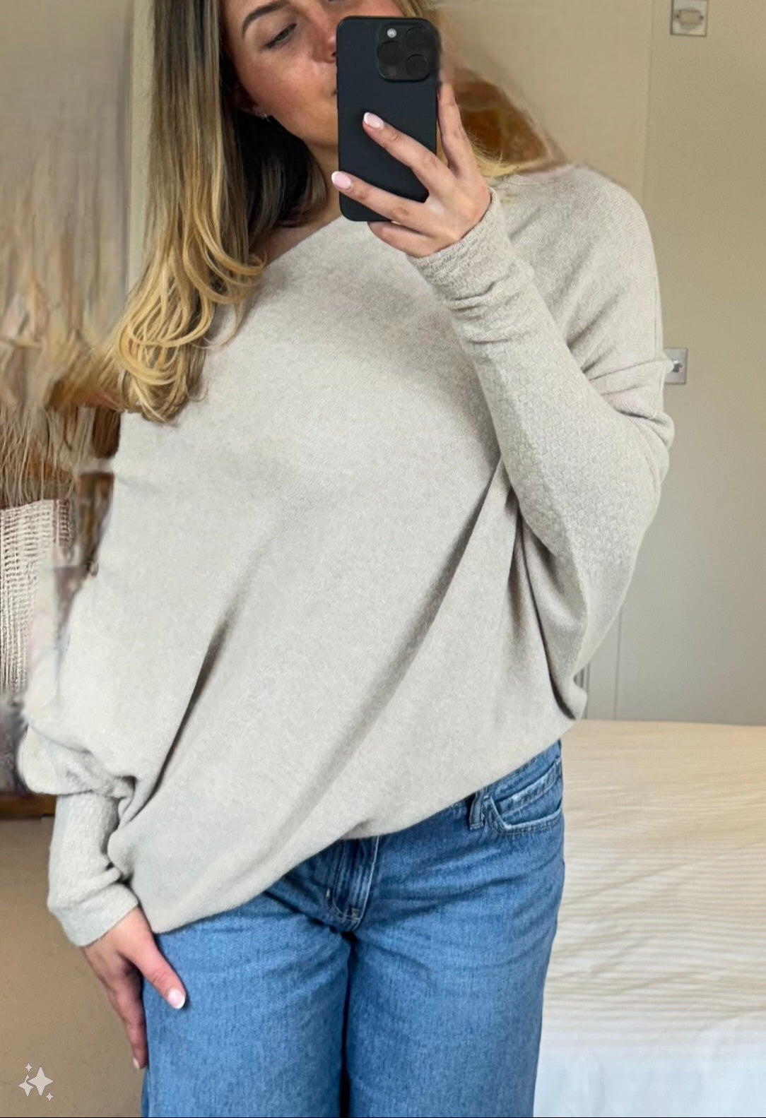 HARMONY Long sleeved asymmetric jumper