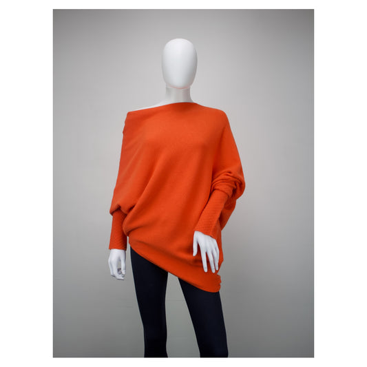 HARMONY Long sleeved asymmetric jumper
