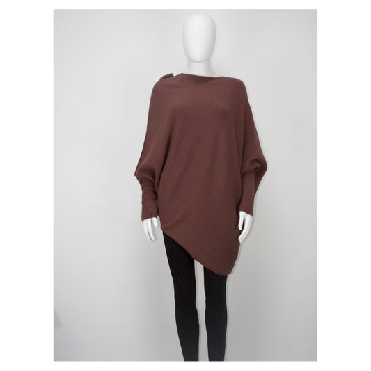 HARMONY Long sleeved asymmetric jumper