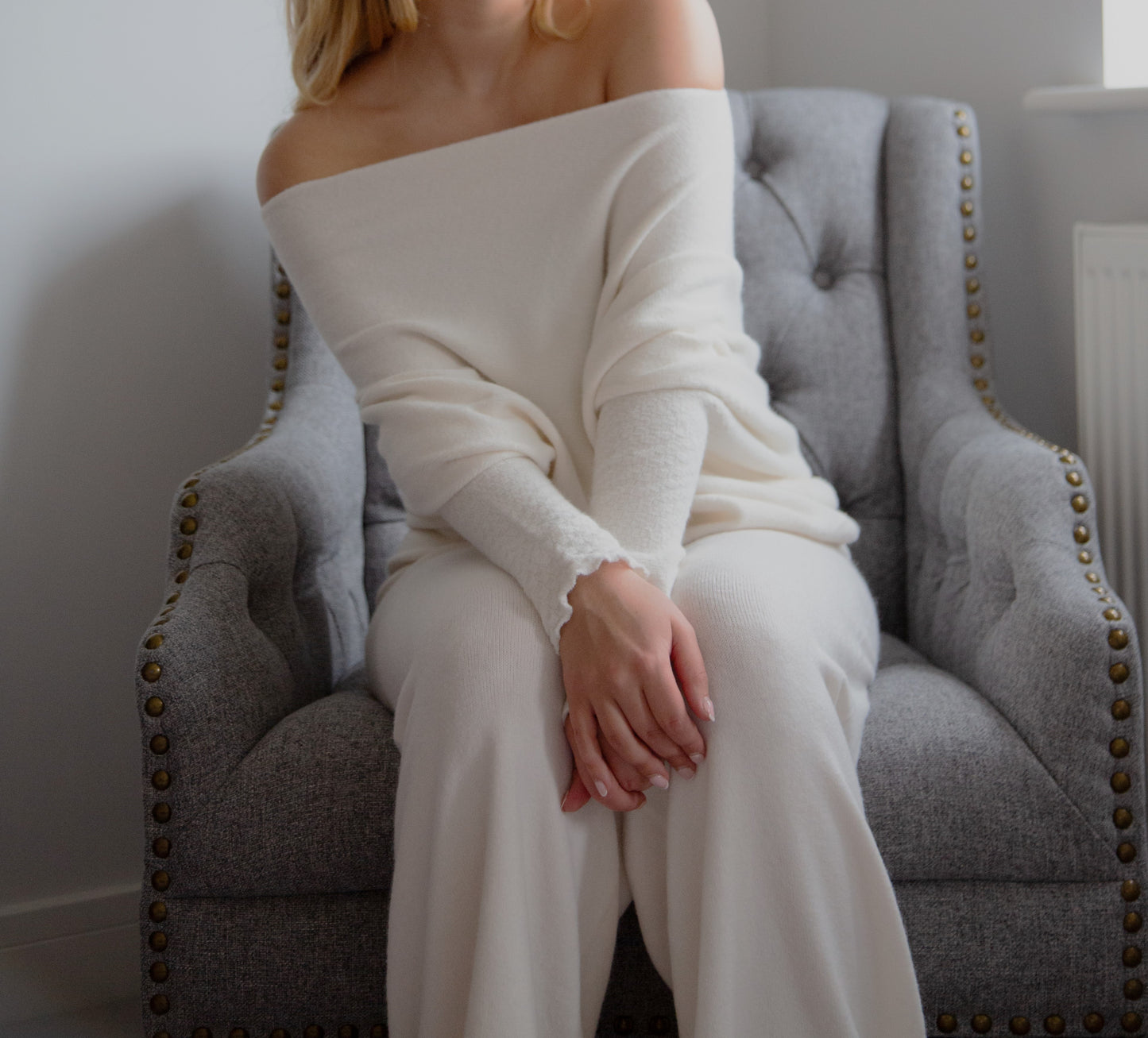Harmony wide legged knitted trouser