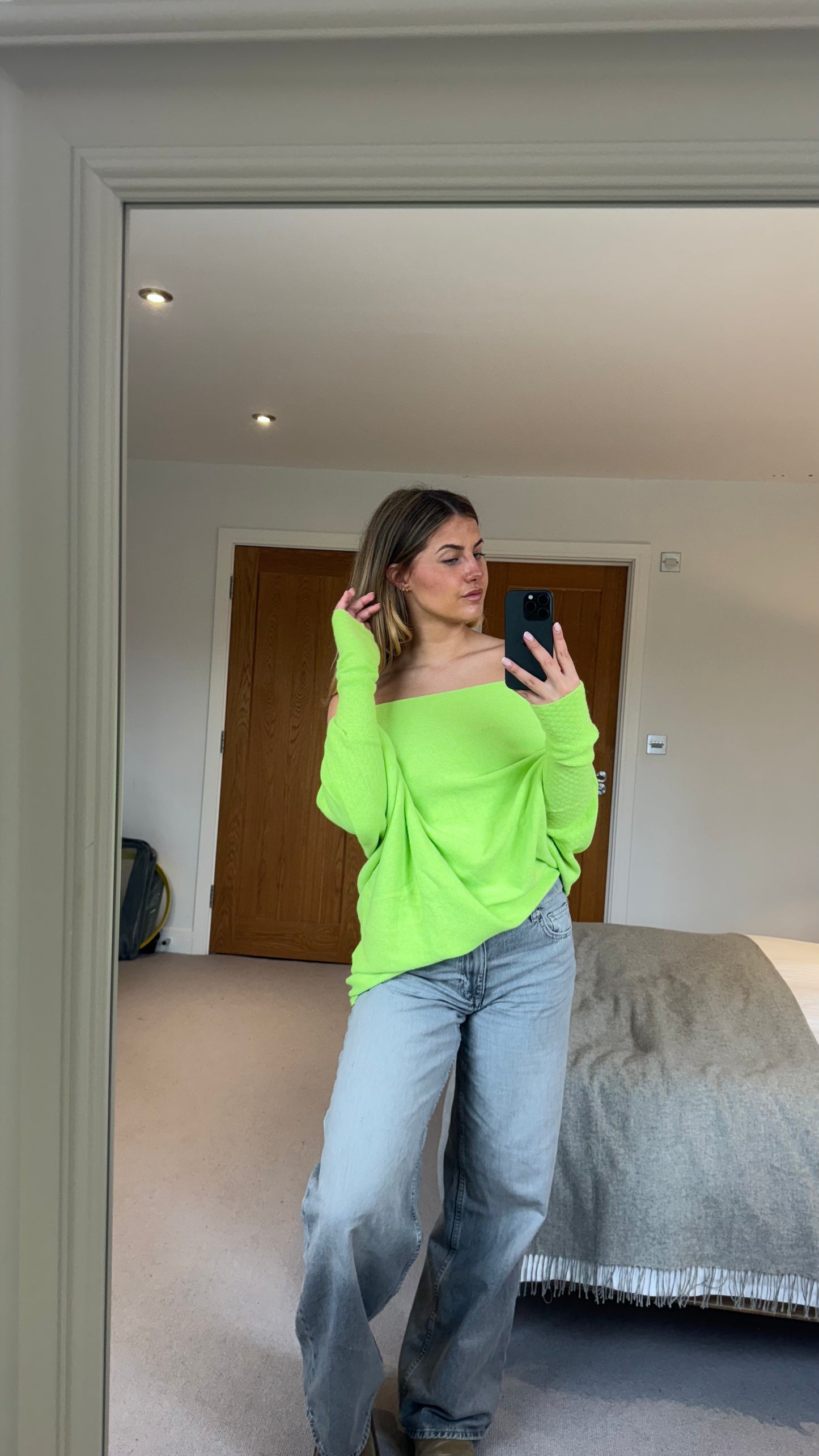 HARMONY Long sleeved asymmetric jumper