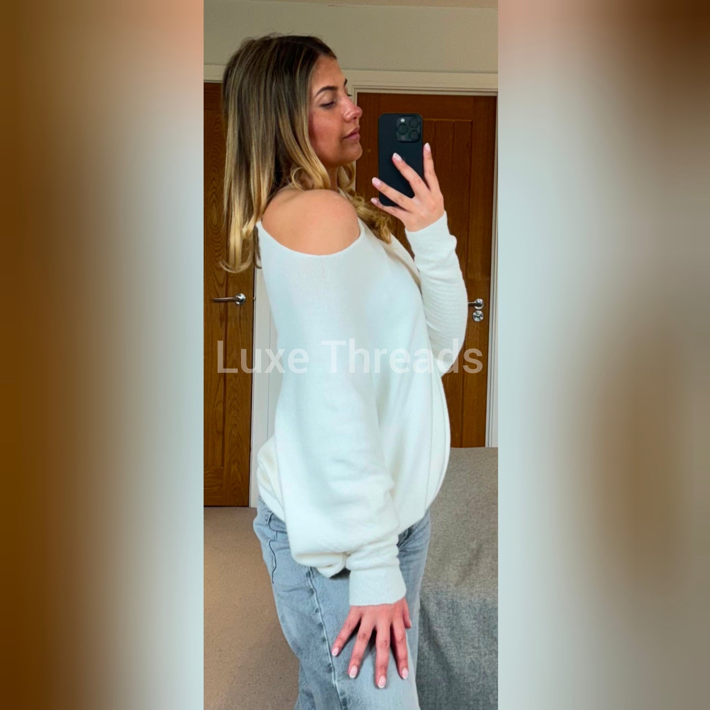 HARMONY Long sleeved asymmetric jumper