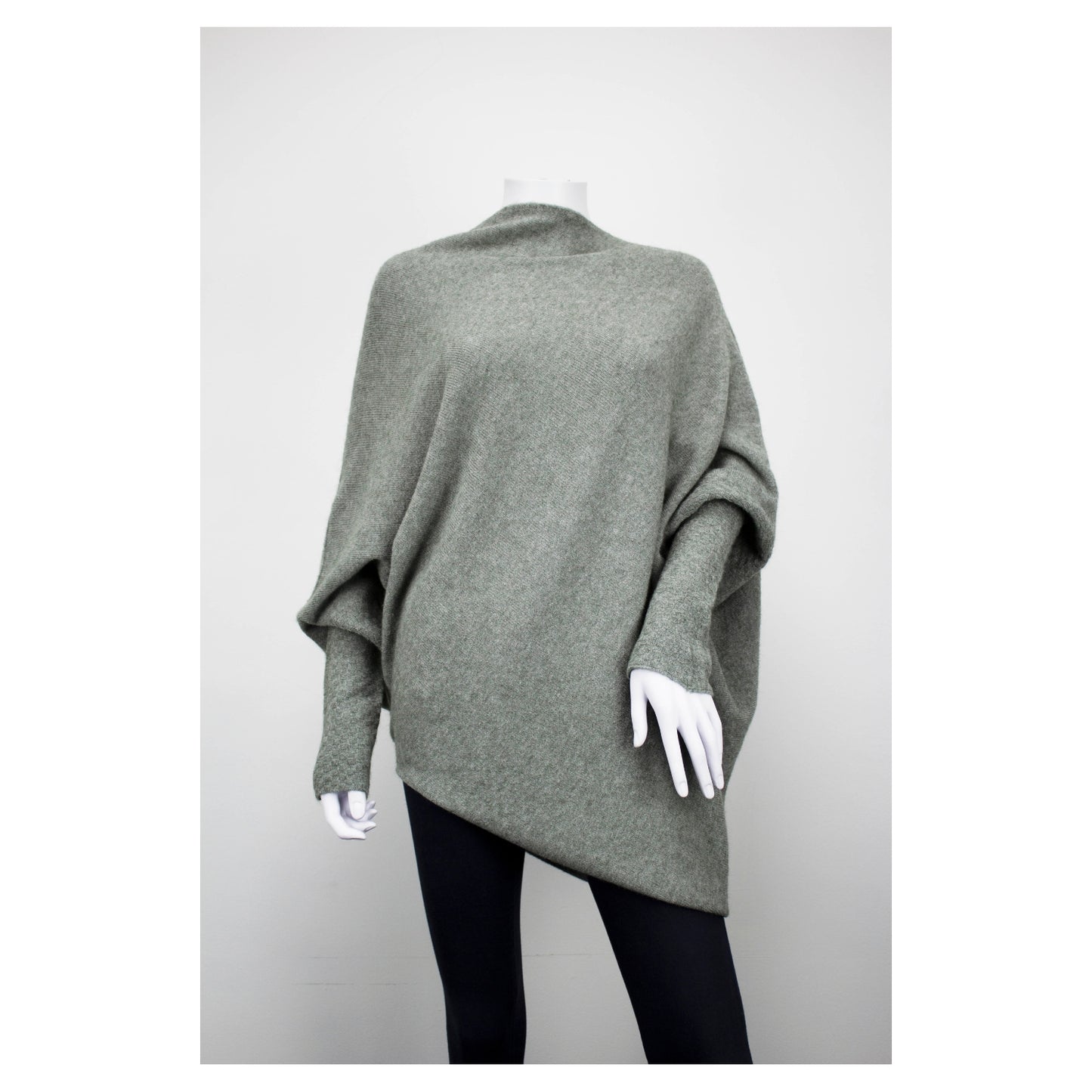HARMONY Long sleeved asymmetric jumper
