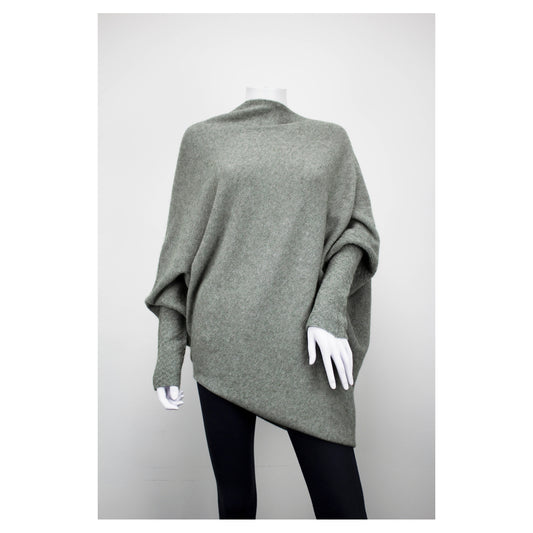 HARMONY Long sleeved asymmetric jumper