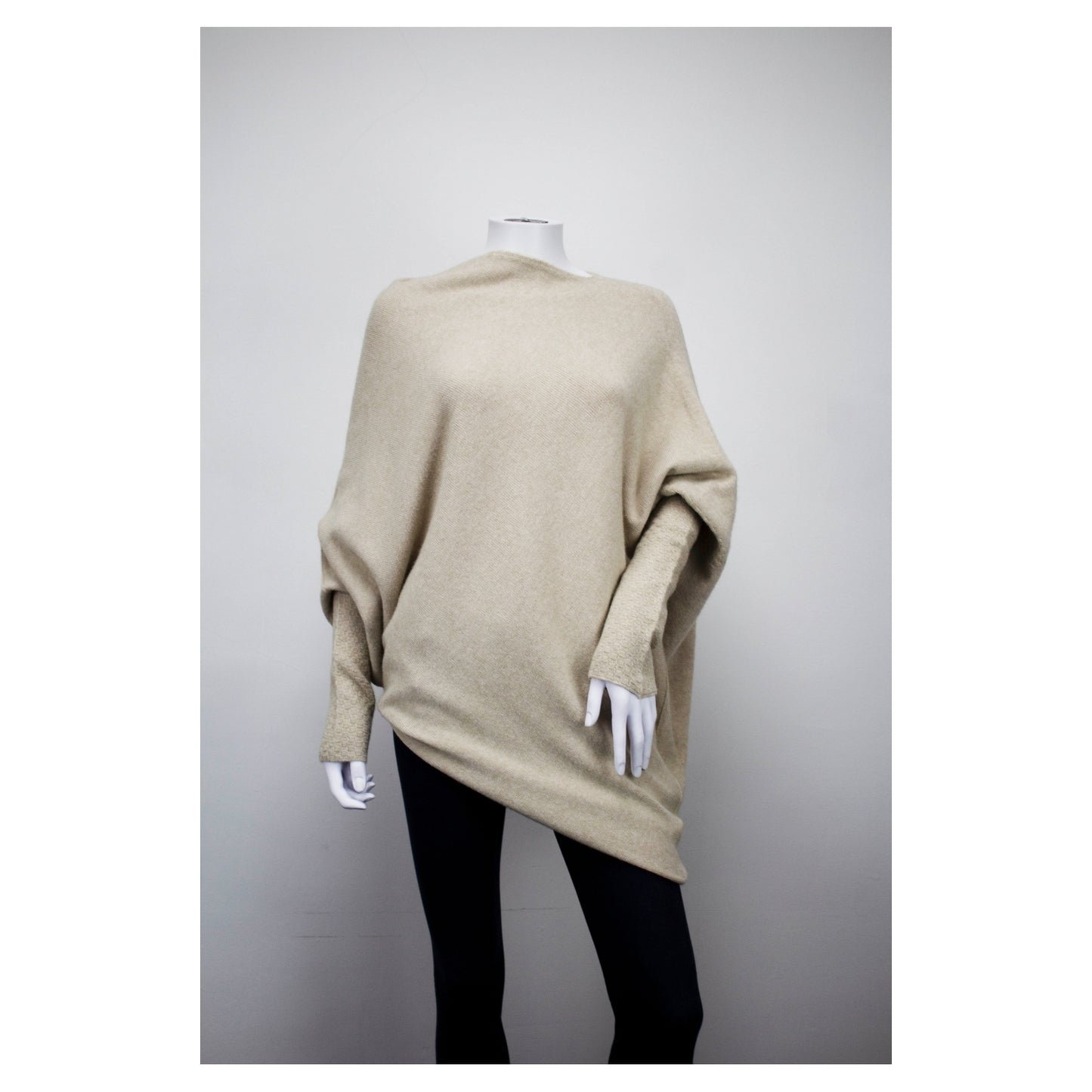 HARMONY Long sleeved asymmetric jumper