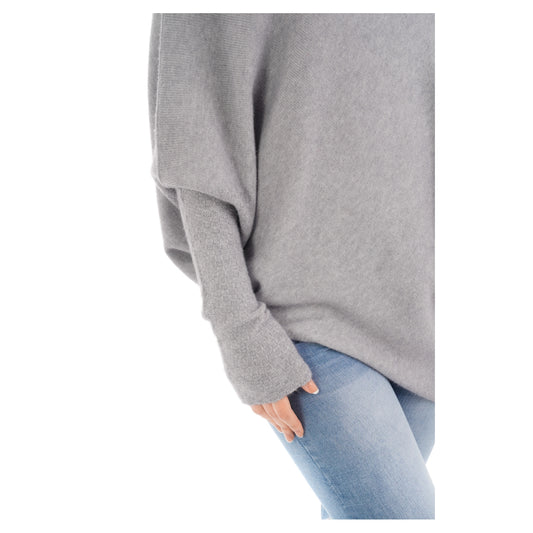 HARMONY Long sleeved asymmetric jumper