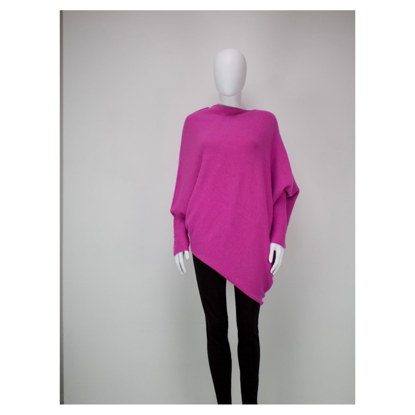 HARMONY Long sleeved asymmetric jumper