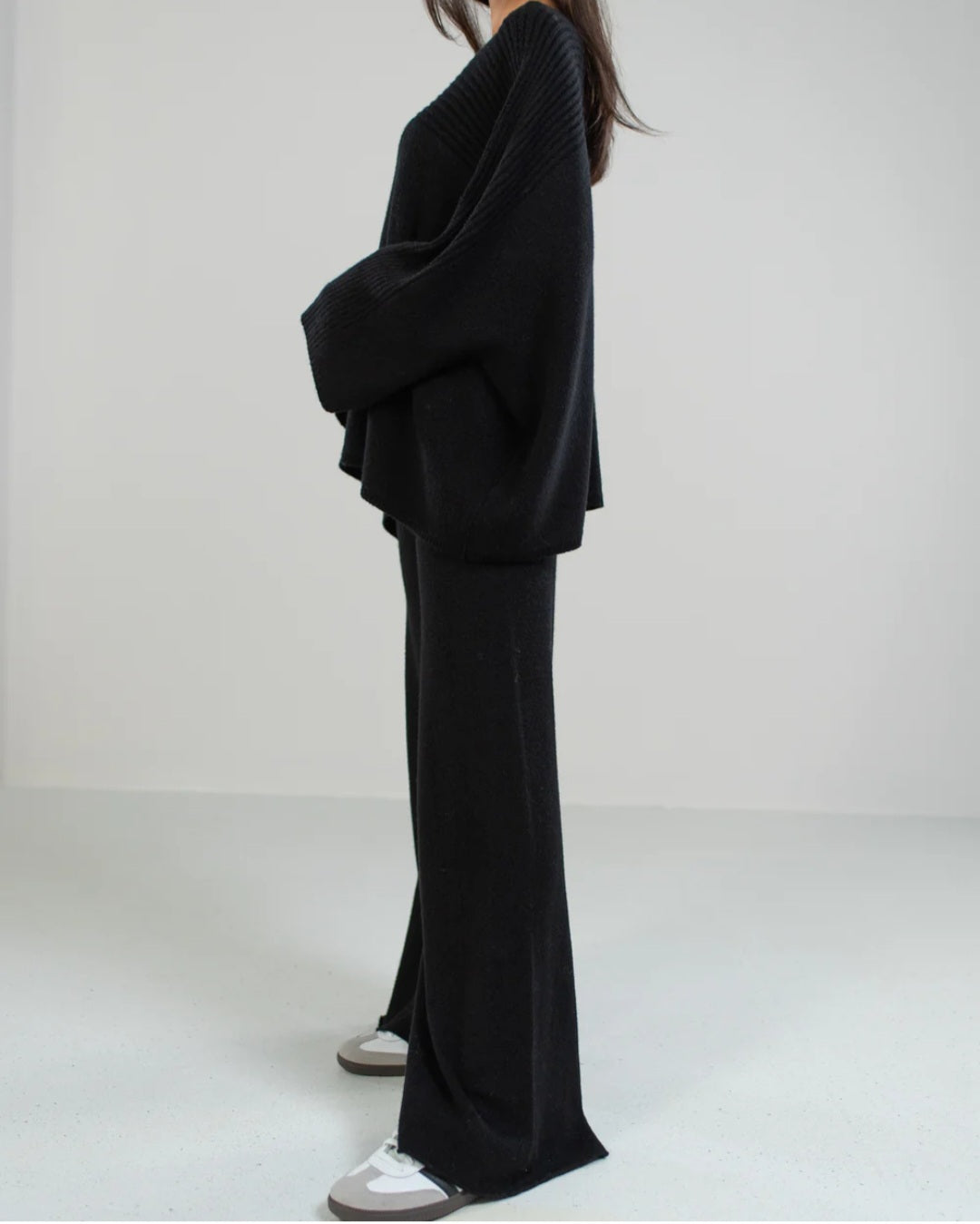 Harmony wide legged knitted trouser